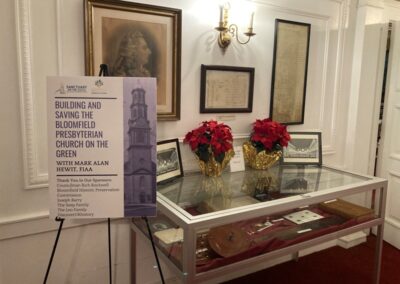 Display of church artifacts