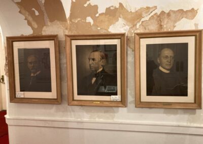 Portraits of former pastors of the church