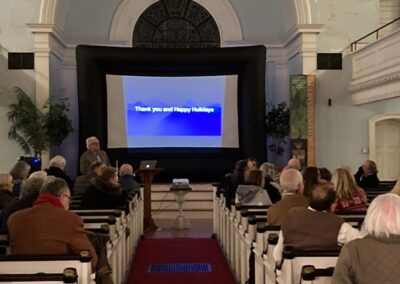 lecture in the sanctuary